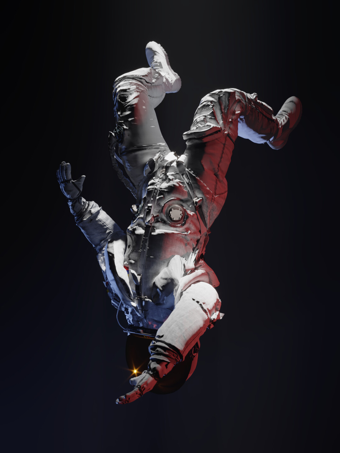 Astro Station cosmonaut — weightless
