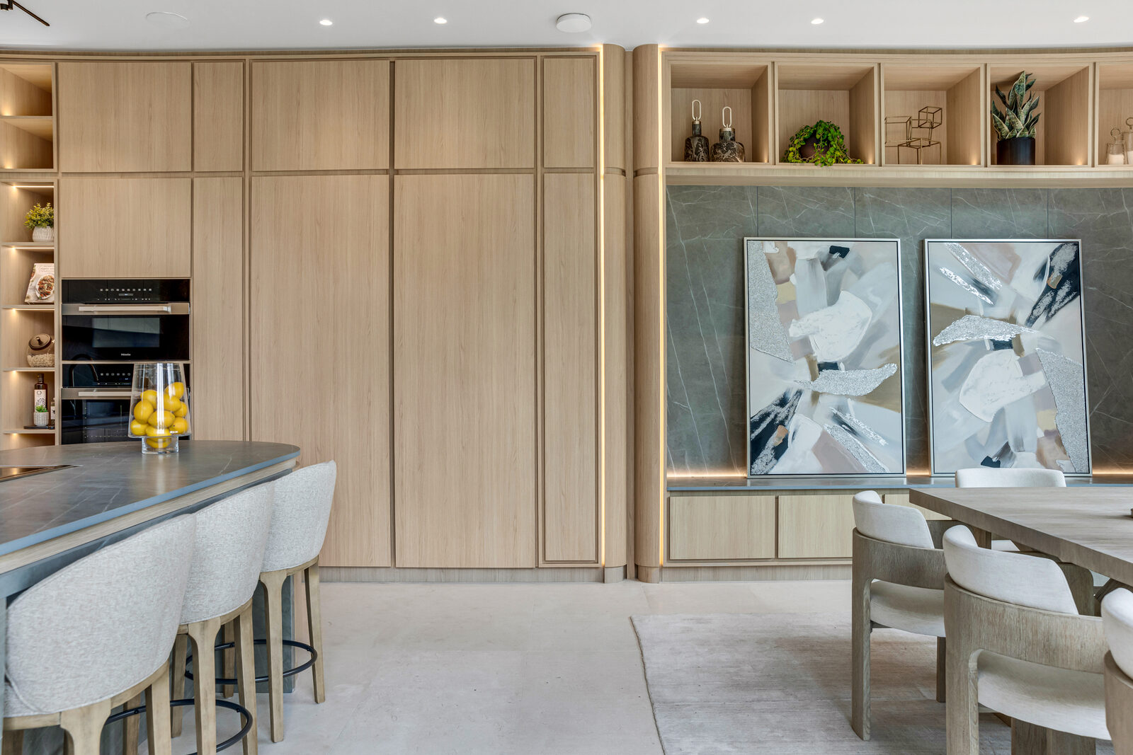 Jefferson House — completed kitchen photograph