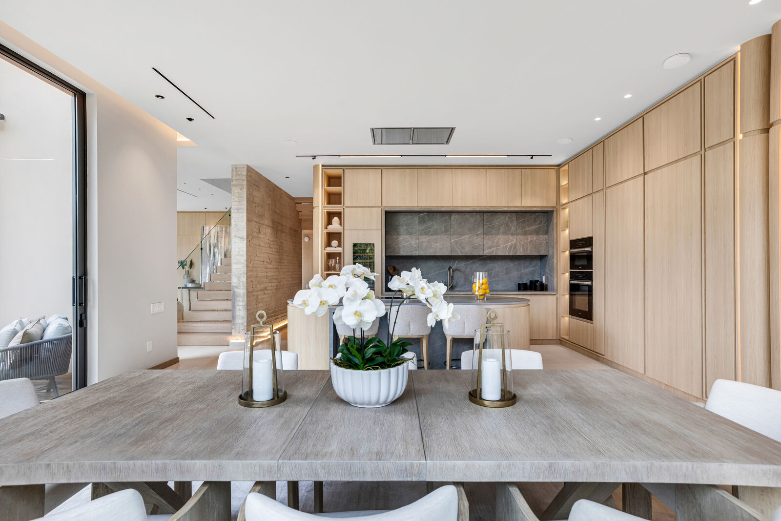 Dragon Millwork — installed kitchen island, Jefferson House