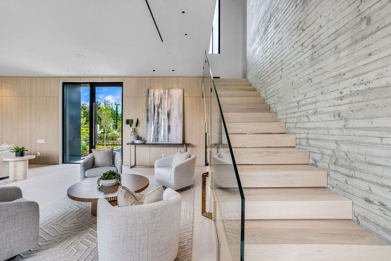 Dragon Millwork — installed stair in wood, Jefferson House