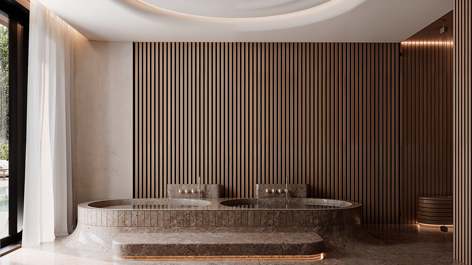 Dragon Millwork — Tigertail spa millwork