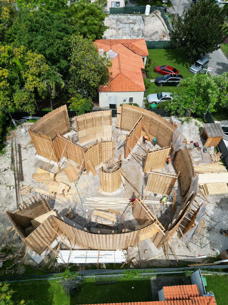 211 under construction — open formwork
