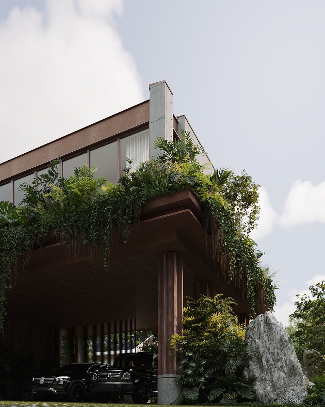 Hannaford House — atmospheric view