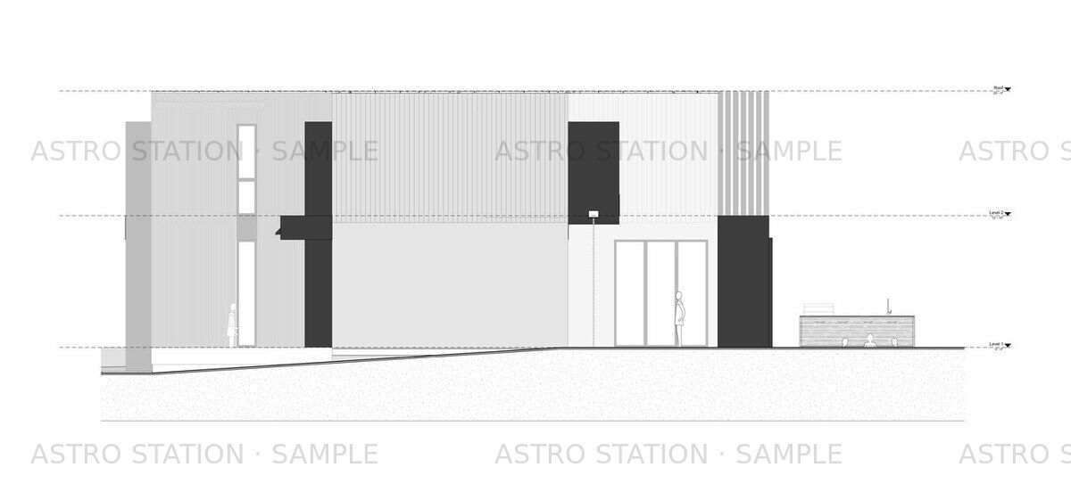 Jefferson House — Elevation