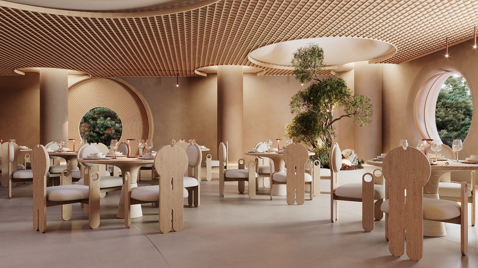 Nido de Agua · Restaurant — closing view
