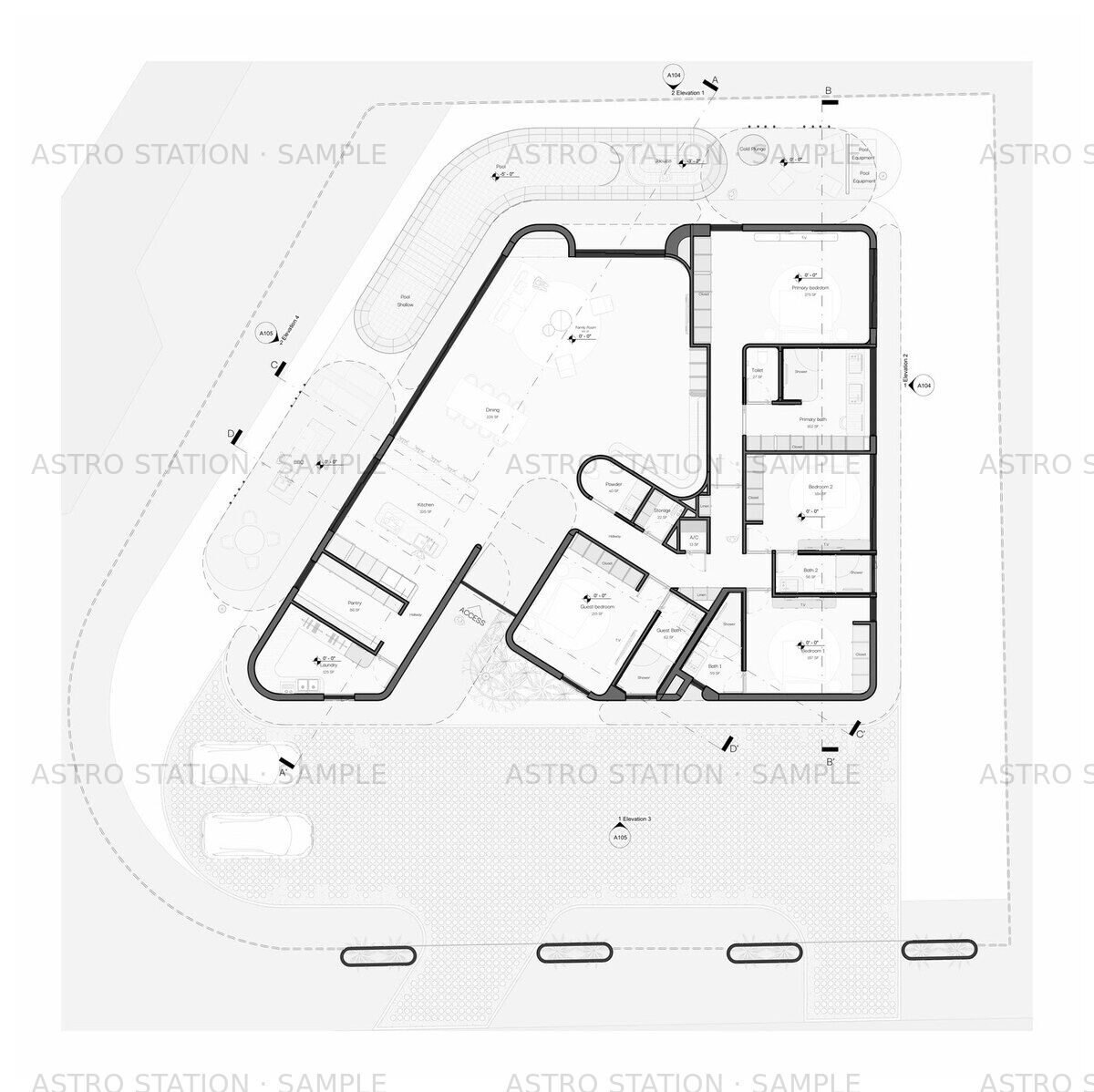 Pompano House — Floor Plan