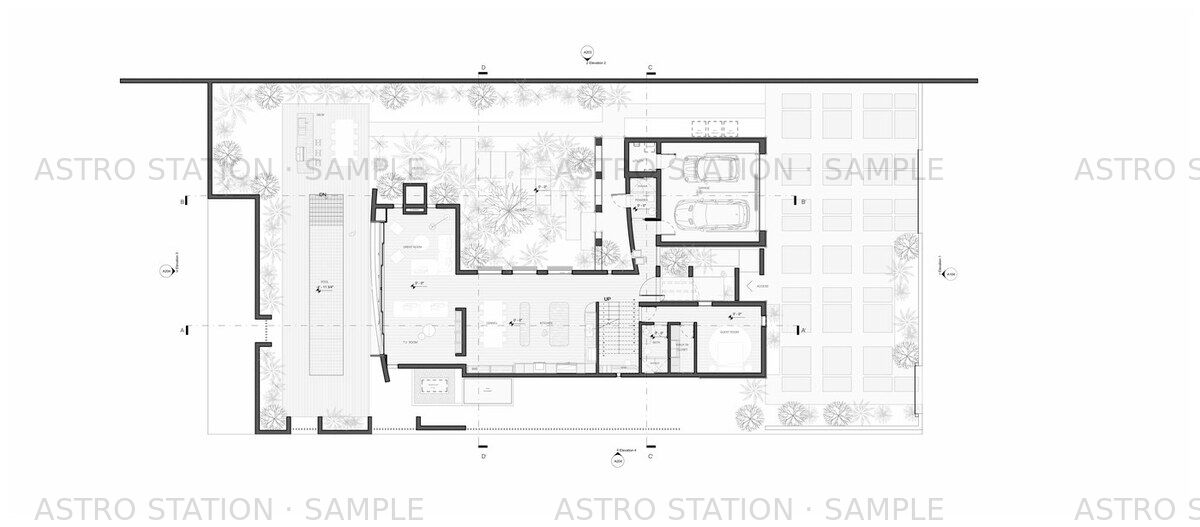 Temple House — Elevation