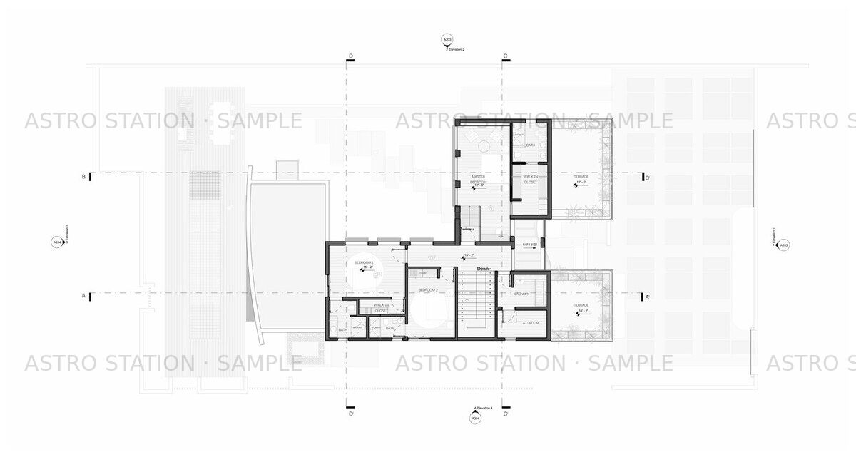 Temple House — Roof Plan