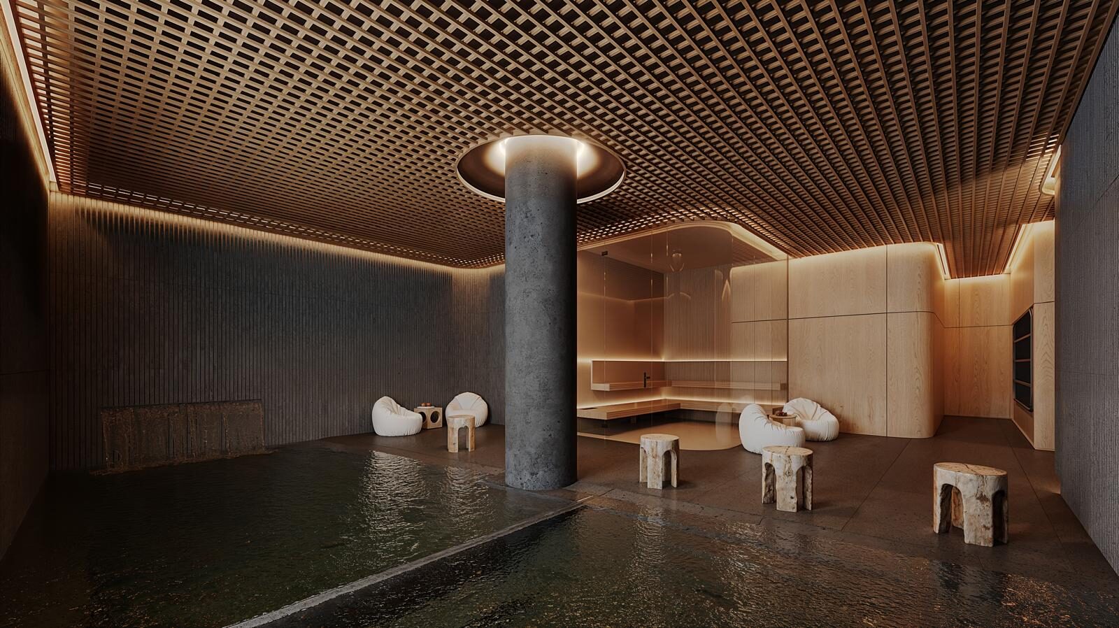 The treatment lounge