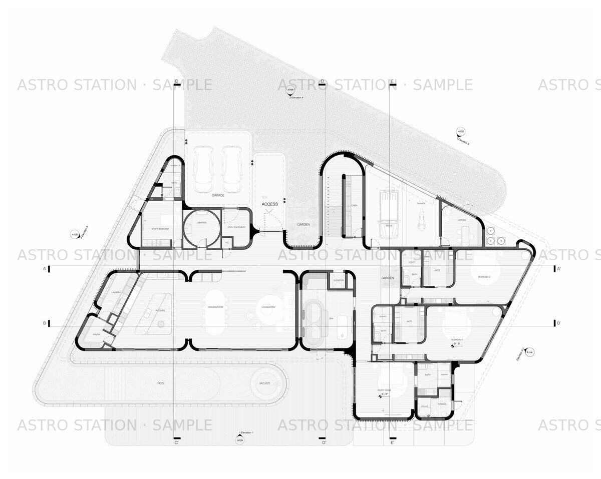 Tigertail House — Floor Plan